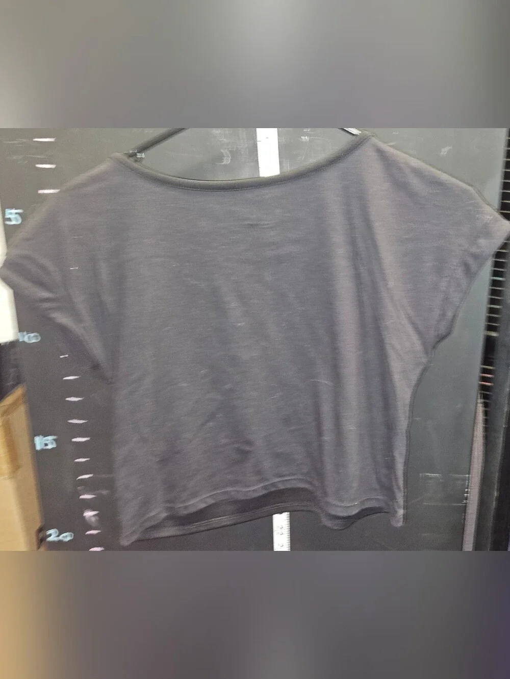 Justice Black Crewneck Top BE YOU Size 14 with Metallic Accent